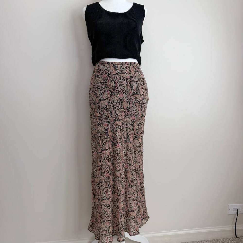 Vintage Silk Boho Skirt